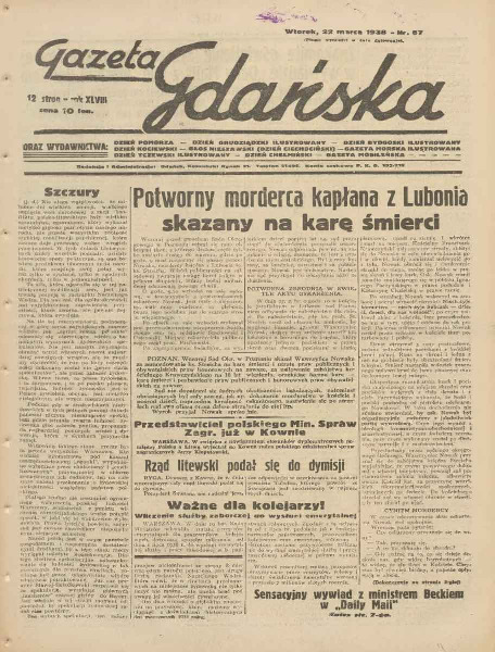 Gazeta Gdańska 1938-67
