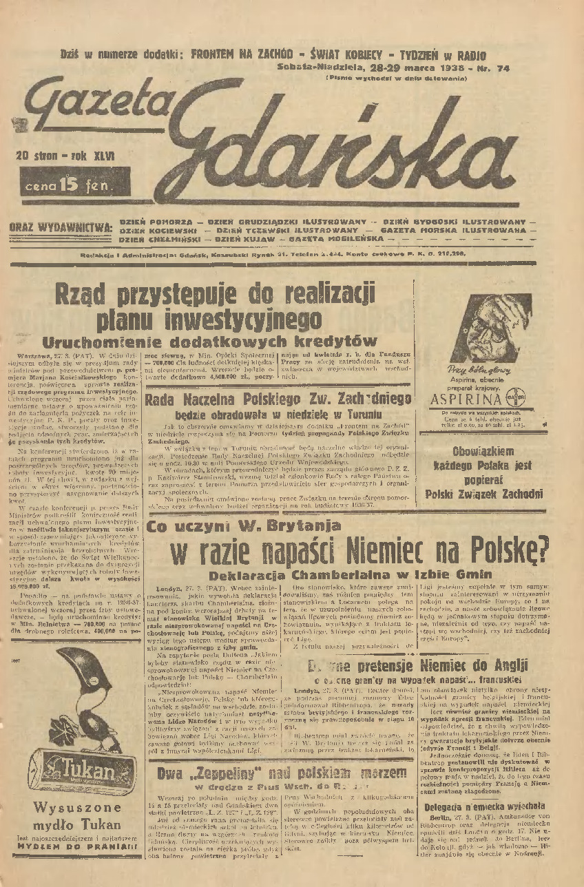 Gazeta Gdańska 1936-74